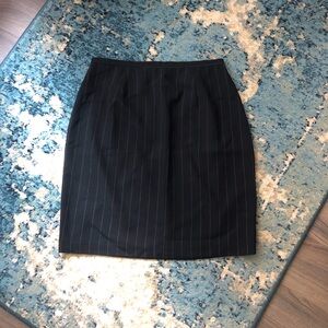 Fleur Bleue Pin Stripe Office Mini Skirt in a size 8
